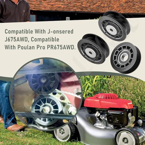 Lawn Mower Idler Pulley 587973001 587969201 for Husqvarna J-onsered Mower - style: 2 x 587973001 Pulley & 1 x 587969201 Pulley
