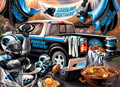 Masterpieces 1000 Piece Jigsaw Puzzle for Adults - NFL Carolina Panthers Gameday - 19.25"x26.75" - style: Carolina Panthers
