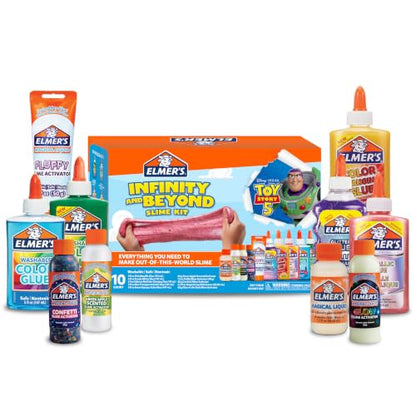 Elmer's Infinity and Beyond Slime Kit Featuring Toy Story Characters, Slime Supplies, Color Glue, Fluffy Slime, 10 Piece Kit - style: Toy Story 5 Infinity & Beyond Kit