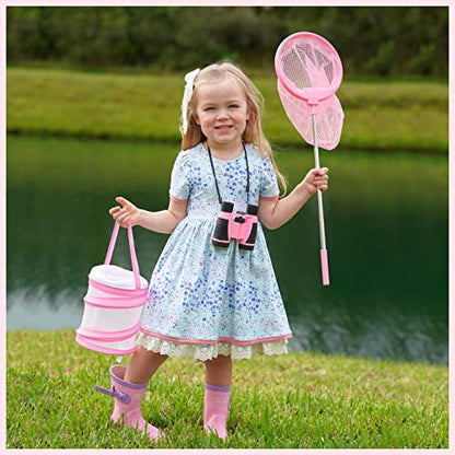 GIFTINBOX Bug Catcher Kit for Kids - Outdoor Explorer Toys Set for Kid - Bug Catching Kits with Binoculars Nature Adventure Toy for Girls Boys - Kids Exploration Gifts for Girl 3-12 Years Old