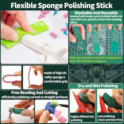 15Pcs Modeler Basic Tools for Gundam, Hobby Building Tools Kit for Model Building Repairing and Fixing