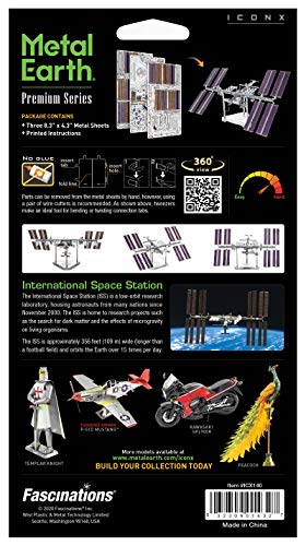 Metal Earth Fascinations Premium Series International Space Station 3D Metal Model Kit - style: International Space Station (ISS)