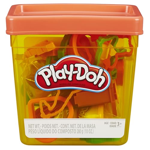 Play-Doh Fun Tub Set, 19 Accessories & Reusable Storage Container, Preschool Toys, Kids Arts & Crafts, Back to School Gifts, Ages 3+ (Amazon Exclusive)