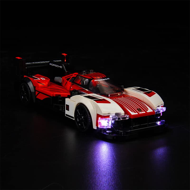 BrickBling LED Lighting Compatible with Lego Speed Champions Porsche 963 76916 Model Car; New 2023 Light kit Compatible with Lego Porsche 963; Light up Your Race Car-No Model - style: 76916 Light
