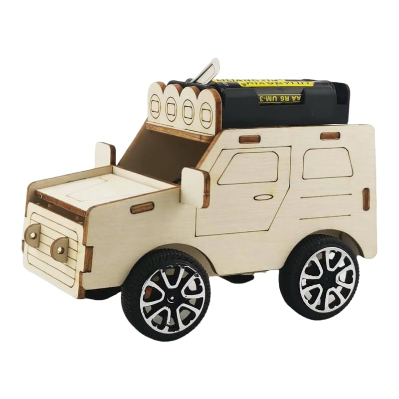 5 in 1 DIY Wooden STEM Kit, Self Assembly Science Experiment Toys, Build Solar Car,Electric Truck,Catapult,Marble Maze,Periscope,Educational Engineering Gift for Kids Boys Girls 8-14 - style: Stem kits-A