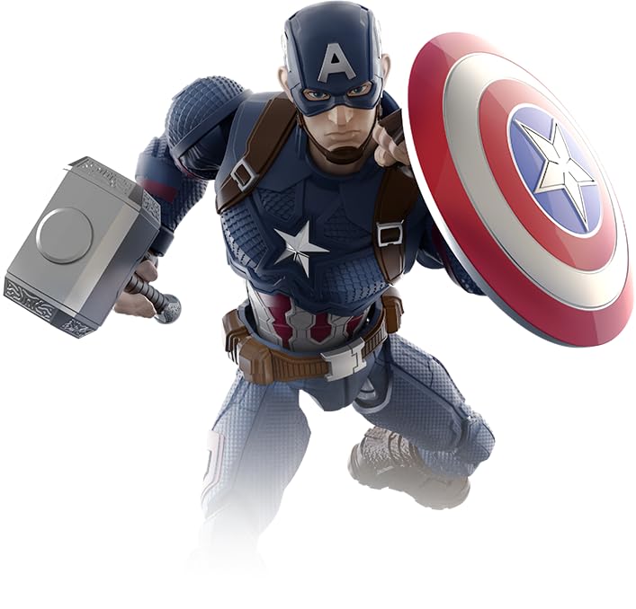 Blokees - Champion Class - Marvel Infinity Saga – Captain America CC03 Model Kit - Assembly Required - No Tools - No Cutting - No Glue - No Paint - Age 14+
