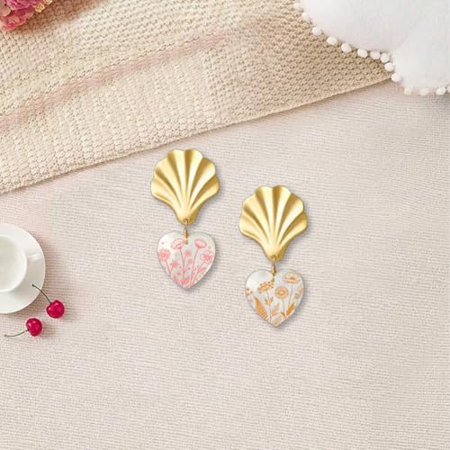 4Pcs 4 Styles Wildflower Silk Screen Stencil 3.9 x 6 Inch Polymer Clay Stencils Floral Plants Pattern Reusable Nylon Mesh Transfers for T-Shirt Clay Wood Fabric Jewelry Making DIY Crafts - color: Flower-1