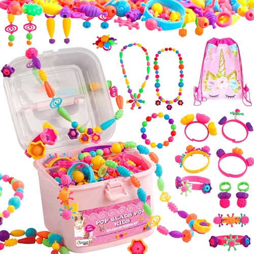 Orian Jewelry Making Kit for Girls, 550+ Pop Beads, Bracelet & Necklace - size: 550+ Piece Set