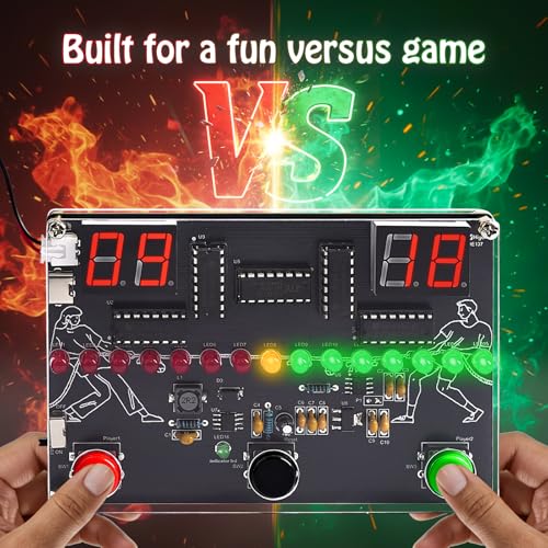 DIY 3-in-1 Game Console Soldering Practice Kit with LED Sound Effects, STEM Solder Project for Electronics Hobby, Fun Hands-On Build for School Educational Learning, Creative Present
