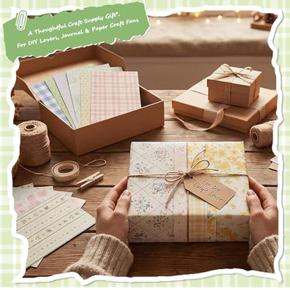 Scrapbook Paper, 60 Sheets, Double-Sided Floral, 5.5 x 8.3 in - color: Mixed Floral