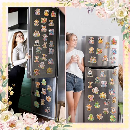 Xuhal 30 Pcs Animal Diamond Painting Magnets Diamond Art Kits for Adults - color: Animal