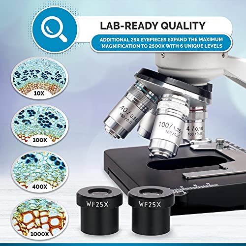 AmScope B120C-5M Binocular Compound Microscope with LED Illumination