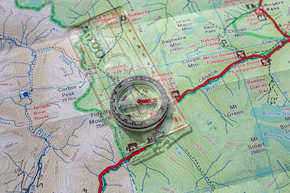 Coghlan's Compass – for Hiking, Camping, Survival & Orienteering – Map, Deluxe Map, Lensatic, Liquid-Filled, Pocket, Wrist, Trail, Carabiner, Pin-On & LED Navigation Tools - size: Deluxe Map Compass – 9.25"