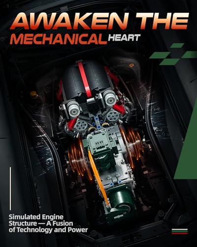 V12 Engine Kits That Runs with Motor & Battery for Adults Age 14+,2322PCS - color: Style 3