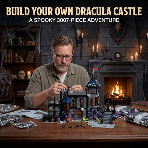Gothic Dracula Castle - Building Block,3007 PCS Model for Adults 14+ - color: Gothic Dracula