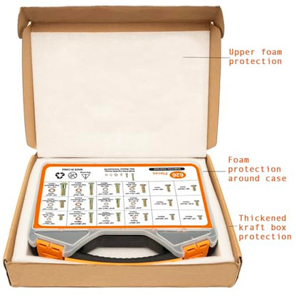 626PCS Assorted Nuts and Bolt Assortment Kit, SAE Grade 8 Heavy Duty Bolts and Nuts Kit, Including 1/4-20 5/16-18 3/8-16 1/2-13 SAE Sizes - size: 626PCS SAE (1/4-20, 5/16-18, 3/8-16, 1/2-13)
