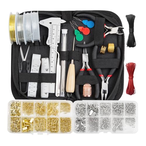 GTAAOY Jewelry Making Supplies Kit, Repair Tools with Accessories - style: B