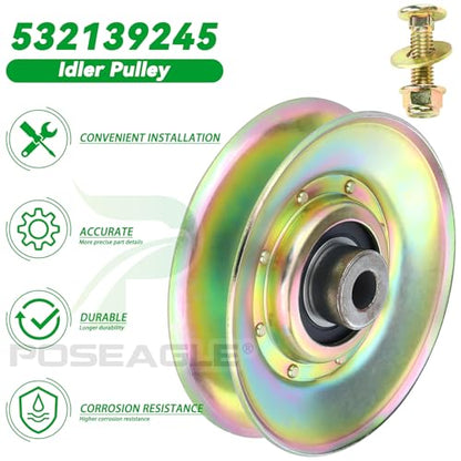 127783 Pulley Idler Craftsman for Husqvarna YTH18542 Ride Mowers - size: 1x139245