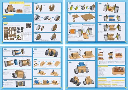 STEM Projects for Kids Ages 10-16, Wooden Model Car Kits, Gifts for Boys 9-16, Science Educational Crafts Building Kit,RC Tank