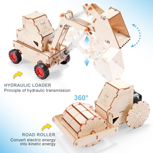 STEM Wood Building Crafts Kits for Kids Ages 8-10 8-12, Boys STEM Toys 8-13