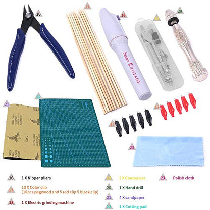 Swpeet 87Pcs Kit Compatible for Gundam Modeler Basic Tools and Compatible for Gundam Model Tools Kit Perfect for Model Kit Building Beginner Hobby Model Assemble Building with Duty Plastic Container