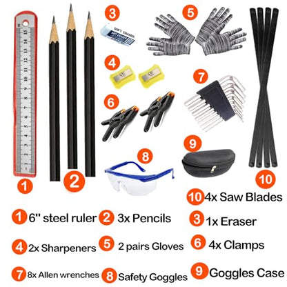 38-Piece Kids Real Tool Set with Tool Bag & Woodworker Apron, Hand Saw, Children Construction Tools for Ages 6+, Boys & Girls Birthday Gift for DIY Building and Woodworking