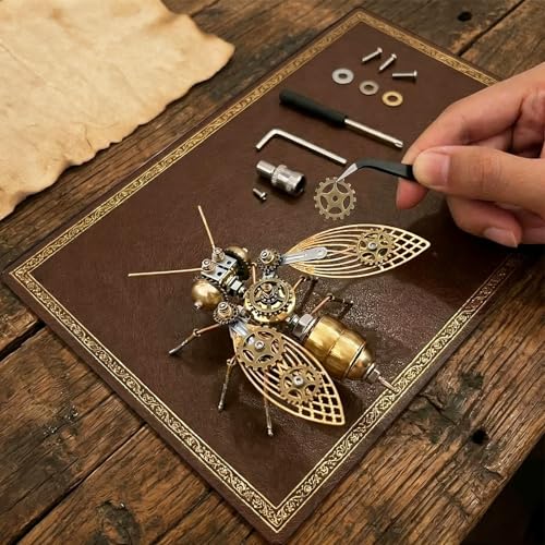 Steampunk Bumblebee 3D Metal Model Build Kit with Tools