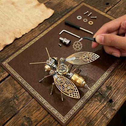 Steampunk Bumblebee 3D Metal Model Build Kit with Tools