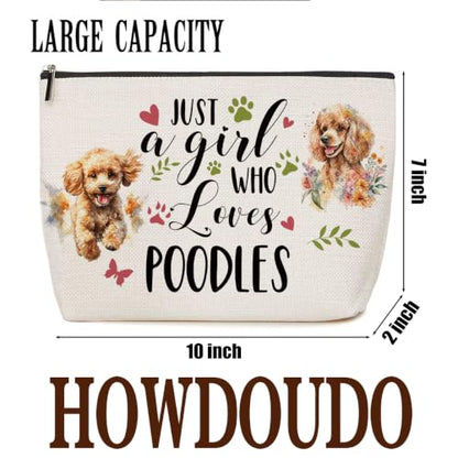 Lovdazzles Poodle Gifts for Girls Makeup Bag Funny Animal Cosmetic Bag - color: Multicolor 1771