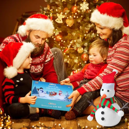 ARTPAR 20 Pk Clay Snowman Kit,Christmas Stocking Stuffers Craft for Kids