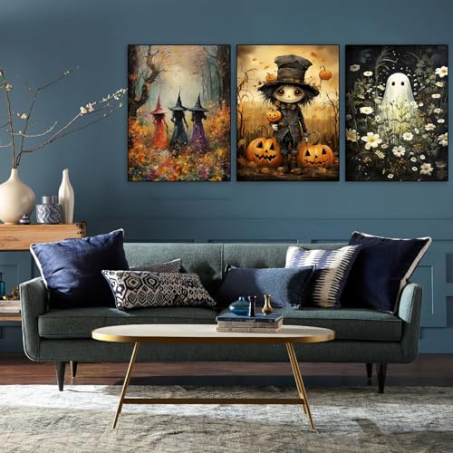 3 Pack Diamond Art Kits for Adults Halloween Diamond Painting Kit 12x16in - color: 3 Pack Halloween-F, size: 11.8 x 15.7 inches