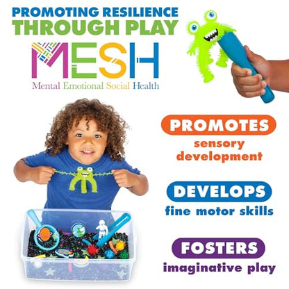 Creativity for Kids Sensory Bin: Outer Space Toys - Preschool and Toddler Sensory Toys, Kids Gifts for Boys and Girls Ages 3-5+, 10.25 x 14.5 x 4.75 inches - style: Outer Space