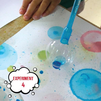 Einstein’s Bubbles and Foam LAB Science Kit for Kids. STEM for Boys & Girls Detailed Picture Guide Included. - color: Azul and Red