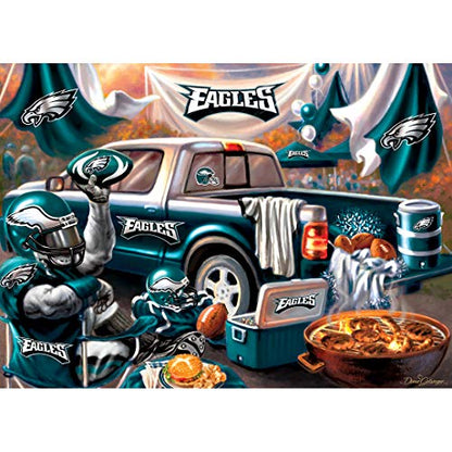 Masterpieces 1000 Piece Jigsaw Puzzle for Adults - NFL Philadelphia Eagles Gameday - 19.25"x26.75" - style: Philadelphia Eagles