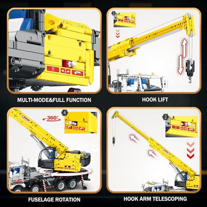 Reobrix Crane Building Block Set 22007 Remote Control Crane Model