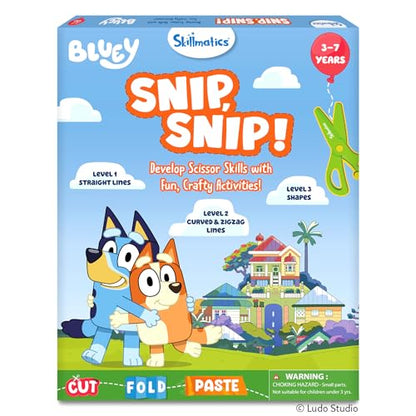 Skillmatics Snip Snip Bluey, Scissor Skills Toy, Felt Craft, Gift for Kids - style: 3. Bluey