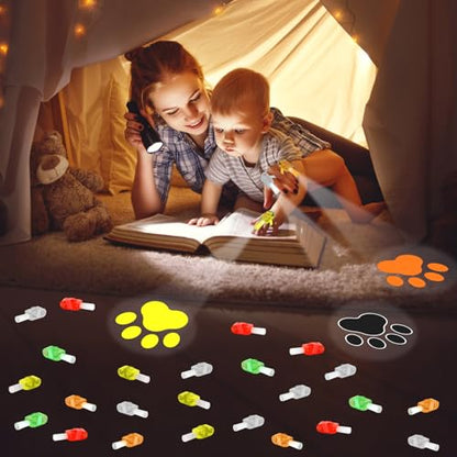 CHUNNIN 36 Pcs Paw LED Finger Lights Glow in Dark Dog Party Favors - style: Dog Paw