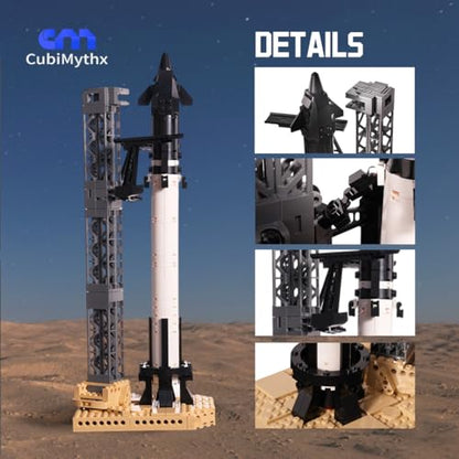 Sci-Fi Space Scene Bricks Kit, Starship Building Blocks Set (373PCS) - style: Starship