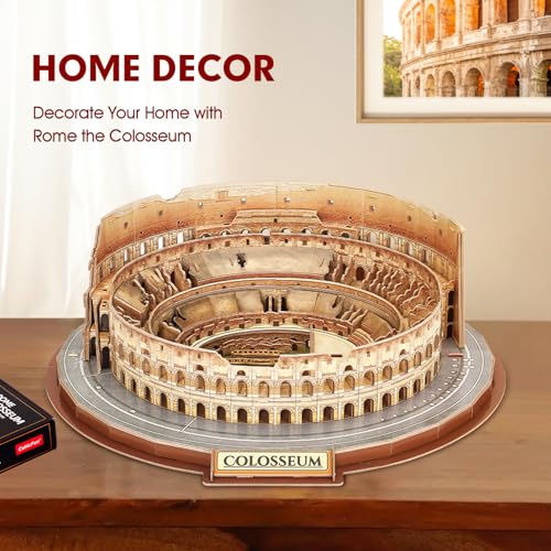 CubicFun Rome Colosseum 3D Puzzles for Adults Kids Model Kit, 163 Pieces