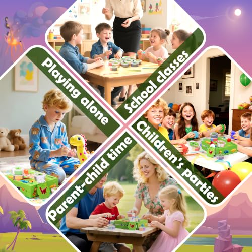 Aestd-ST Air Dry Clay Kit - Dinosaur Theme, Modeling Clay for Kids - color: Dino DNA Explorers