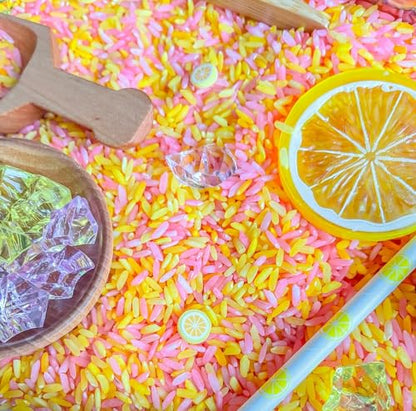 Kids Sensory Bins Montessori Sensory bin, Sensory Toys, Sensory Bins, Sensory Bin for Preschoolers (Lemonade)