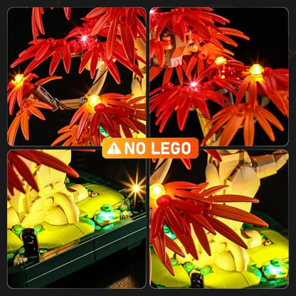 LIGHTAILING Light Compatible with Lego-10348 Japanese Red-Maple Bonsai-Tree - style: (Only Light) 10348 Japanese Red Maple Bonsai Tree