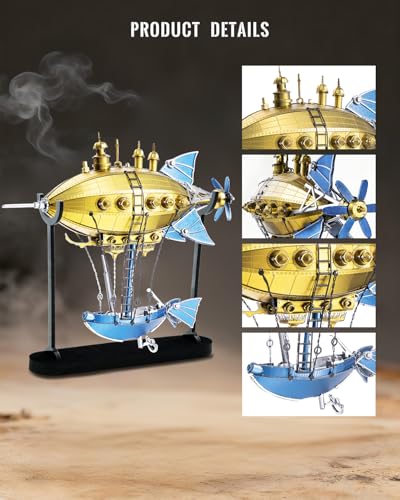 Piececool Metal 3D Puzzle for Adults Victoria Steamship Metal Model Kits DIY Building Kits,Hobbies Family Time,Home Decor Best Gifts