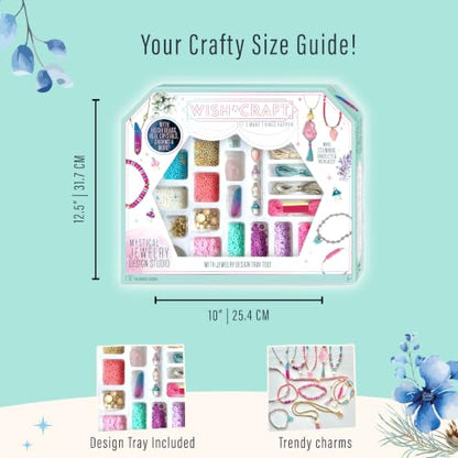 Bright Stripes Wish*Craft Mystical Jewelry Studio DIY Bracelet Kit, Ages 8+ - style: Mystical Jewelry Studio