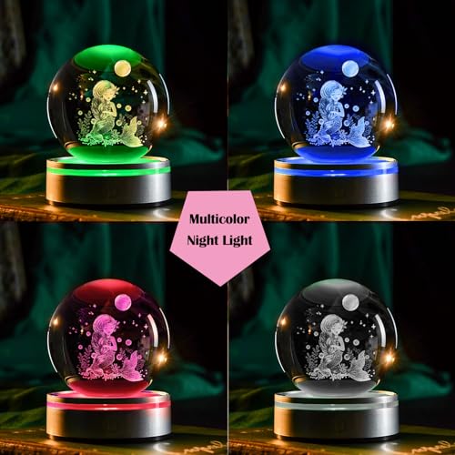 IFOLAINA Mermaid Crystal Ball Gifts for Girls Her Back to School Gifts - color: Mermaid