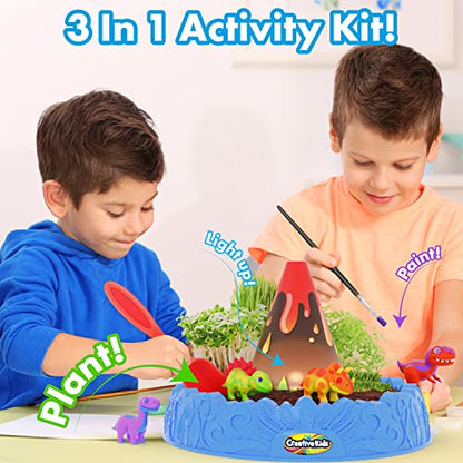 Creative Kids Miracle GRO Dinosaur Garden Kit, Multicolor - style: Dinosaur Garden