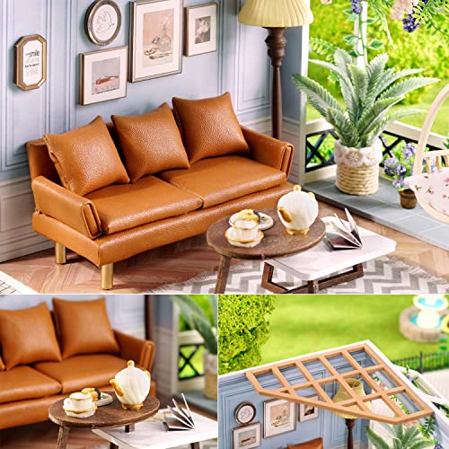 DIY Miniature Dollhouse Kit with Furniture Plus Dust Proof
