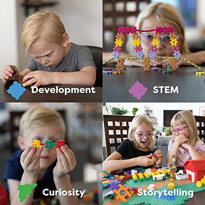 KADÜ 250 Piece Taffy Set Kids Age 5+ Building Block STEM Interlocking Toy - color: Taffy, size: 250 Pieces