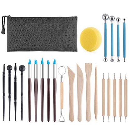 Luney 25PCS Polymer Clay Sculpting Tools Kit, Pottery Tools