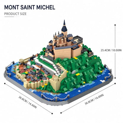 1392Pcs Mont Saint Michel France Building Set World Landmark Architecture Model Collectible Toy for Kids and Adults - color: Mont Saint Michel